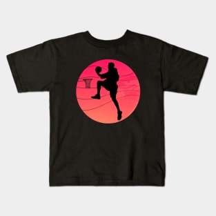 Basketball slam dunk retro vintage Kids T-Shirt